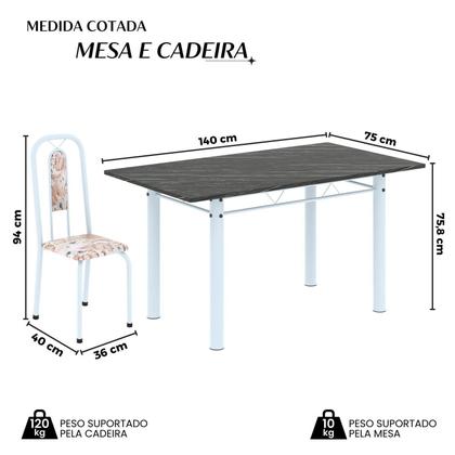 Imagem de Conjunto Sala de Jantar com 6 Cadeiras Lívia