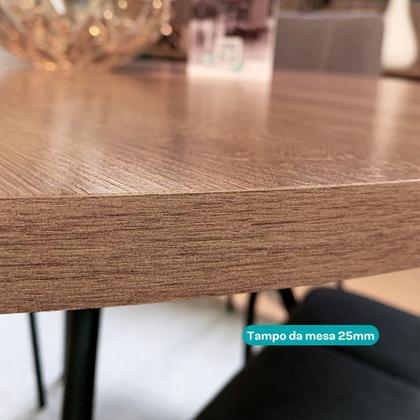 Conjunto Sala de Jantar com Mesa e 6 Cadeiras Fenix Carraro Imagem de Conjunto Sala de Jantar com Mesa e 6 Cadeiras Fenix Carraro