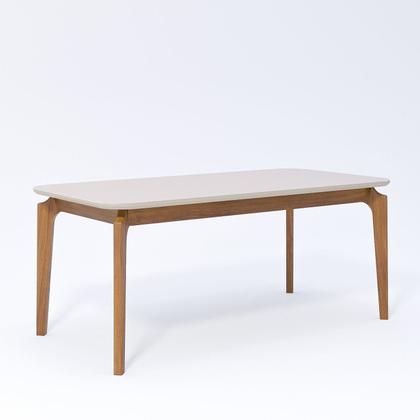 Imagem de Conjunto Sala de Jantar com Mesa Ficus 180 com Vidro e 6 Cadeiras Buriti