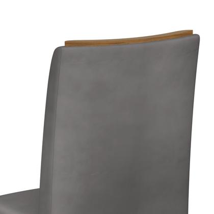 Imagem de Conjunto Sala De Jantar Cozinha Mesa Tampo Com Vidro Retangular Com 4 Cadeiras Estofadas Modernas Bordadas Luxo