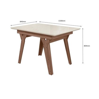 Imagem de Conjunto sala de jantar dubai 1,10 com 4 cadeiras amend 74b