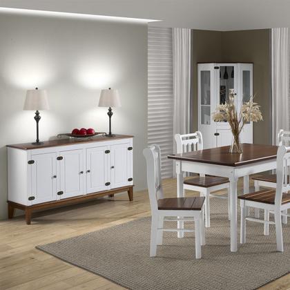 Imagem de Conjunto Sala de Jantar e Cozinha Com 4 Cadeiras Madeira Maciça