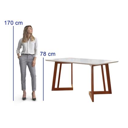 Imagem de Conjunto Sala De Jantar Madeira Maciça Com Vidro 6 Cadeiras Califórnia