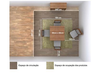 Imagem de Conjunto Sala de Jantar Madesa Aline Mesa Tampo de Vidro com 4 Cadeiras
