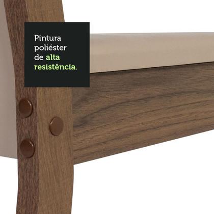 Imagem de Conjunto Sala de Jantar Madesa Aline Mesa Tampo de Vidro com 4 Cadeiras