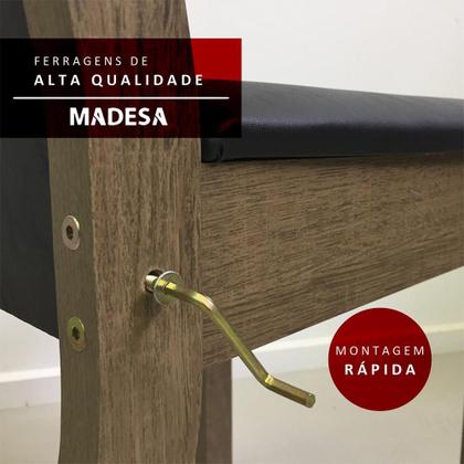 Conjunto Sala de Jantar Madesa Analu Mesa Tampo de Madeira com 6 Cadeiras Imagem de Conjunto Sala de Jantar Madesa Analu Mesa Tampo de Madeira com 6 Cadeiras