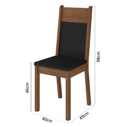 Imagem de Conjunto Sala de Jantar Madesa Atlanta Mesa Tampo de Vidro com 6 Cadeiras