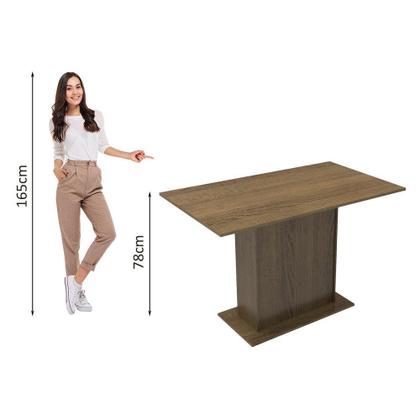 Conjunto Sala de Jantar Madesa Gabi Mesa Tampo de Madeira com 2 Cadeiras Imagem de Conjunto Sala de Jantar Madesa Gabi Mesa Tampo de Madeira com 2 Cadeiras
