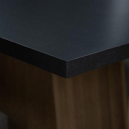 Imagem de Conjunto Sala de Jantar Madesa Havana Mesa Tampo de Madeira com 4 Cadeiras - Preto/Rustic