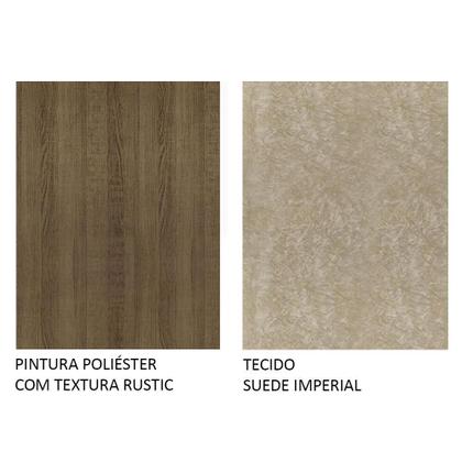 Imagem de Conjunto Sala de Jantar Madesa Manu Mesa Tampo de Madeira com 2 Cadeiras - Rustic/Imperial