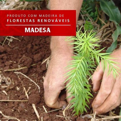 Imagem de Conjunto Sala de Jantar Madesa Mesa Tampo Madeira 6 Cadeiras