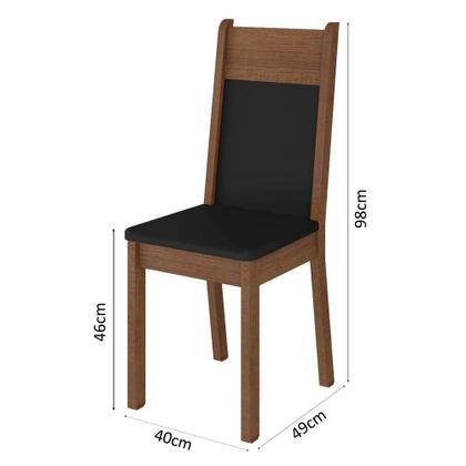 Imagem de Conjunto Sala de Jantar Madesa - Mesa Tampo Vidro 6 Cadeiras