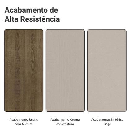 Imagem de Conjunto Sala de Jantar Madesa Talita Mesa Tampo de Madeira com 4 Cadeiras