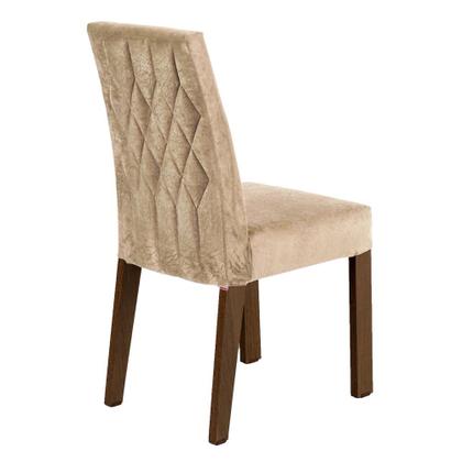 Imagem de Conjunto Sala de Jantar Madesa Vivi Mesa Tampo de Madeira com 2 Cadeiras