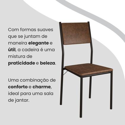 Imagem de Conjunto Sala de Jantar Mesa 120x90cm Base Império Tampo Mdf Laca com Vidro Florença