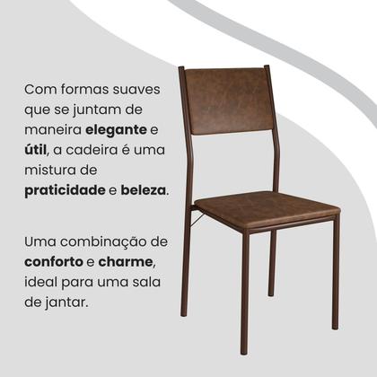 Imagem de Conjunto Sala de Jantar Mesa 120x90cm Base Império Tampo Mdf Laca com Vidro Florença