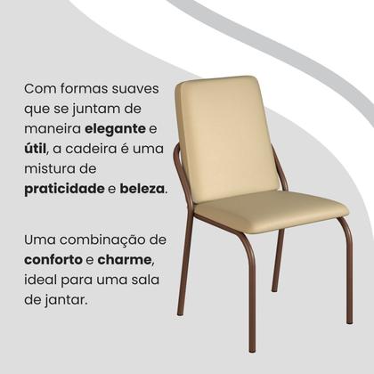 Imagem de Conjunto Sala de Jantar Mesa 120x90cm Base Lunna Tampo Mdf Laca com Vidro Malibu