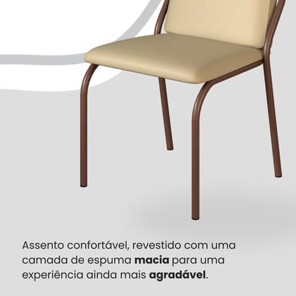 Imagem de Conjunto Sala de Jantar Mesa 120x90cm Base Lunna Tampo Mdf Laca com Vidro Malibu