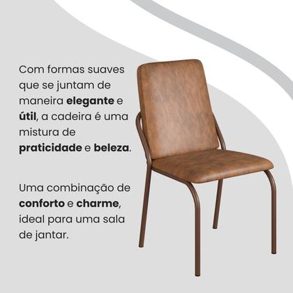 Imagem de Conjunto Sala de Jantar Mesa 120x90cm Base Lunna Tampo Mdf Malibu