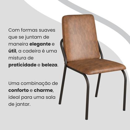 Imagem de Conjunto Sala de Jantar Mesa 120x90cm Base Pérola Tampo Mdf com Vidro Malibu