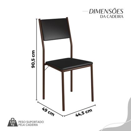 Imagem de Conjunto Sala de Jantar Mesa 120x90cm Base Pérola Tampo Mdf Laca com Vidro Florença