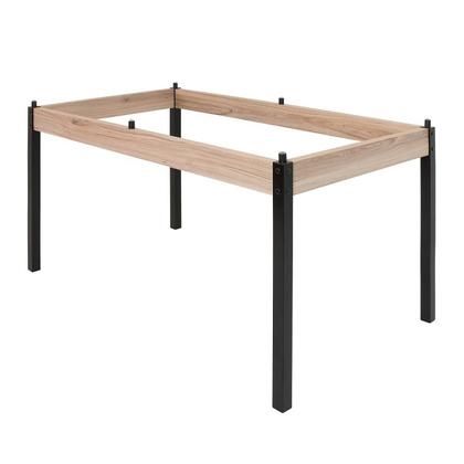 Imagem de Conjunto Sala de Jantar Mesa 140x80cm Tampo Vidro com 6 Cadeiras Dubai Ciplafe