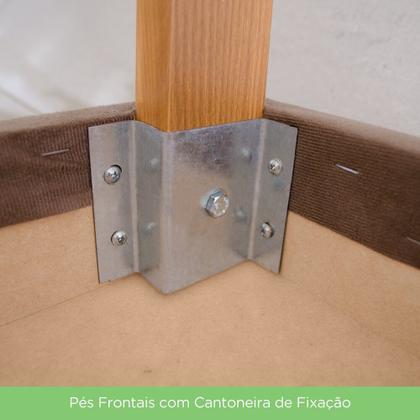 Imagem de Conjunto Sala de Jantar Mesa 160 Cm Tampo MDF com Vidro 6 Cadeiras Lupita Casa 812
