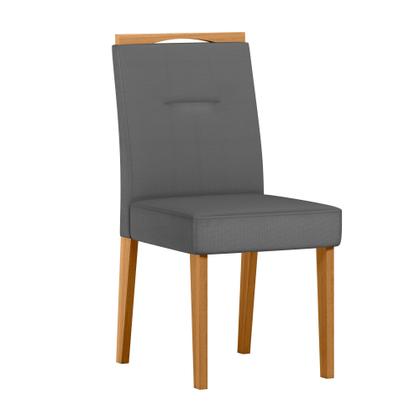 Imagem de Conjunto Sala de Jantar Mesa 1,60m com 6 Cadeiras Lectus Ypê/Off White/Ja02 - New Ceval