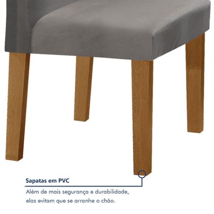 Imagem de Conjunto Sala de Jantar Mesa 160x80cm Tampo Mdf com 6 Cadeiras Espanha Yescasa