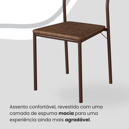 Imagem de Conjunto Sala de Jantar Mesa 160x90cm Base Império Tampo Mdf Florença