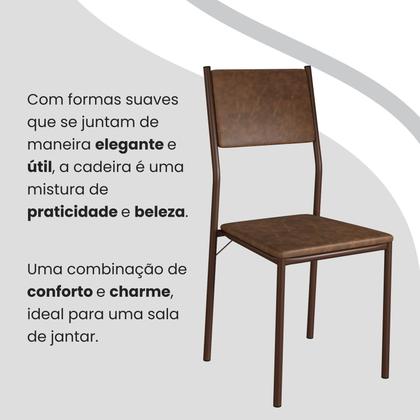 Imagem de Conjunto Sala de Jantar Mesa 160x90cm Base Império Tampo Mdf Florença