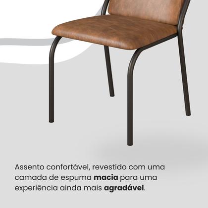 Imagem de Conjunto Sala de Jantar Mesa 160x90cm Base Império Tampo Mdf Laca com Vidro Malibu