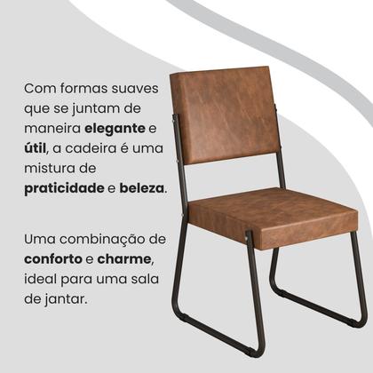 Imagem de Conjunto Sala de Jantar Mesa 160x90cm Base Império Tampo Mdf Laca com Vidro Napoli