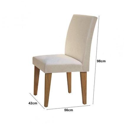 Imagem de Conjunto Sala de Jantar Mesa 4 Cadeiras Carolina Espresso Móveis