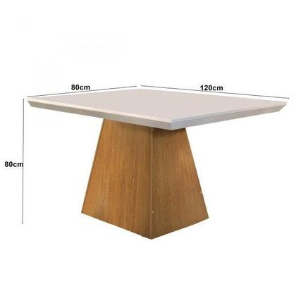 Imagem de Conjunto Sala de Jantar Mesa 4 Cadeiras Carolina Espresso Móveis