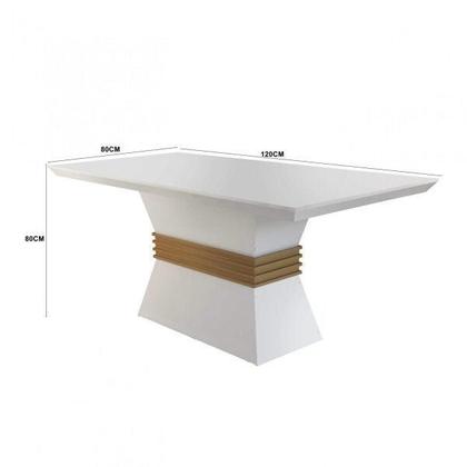 Imagem de Conjunto Sala de Jantar Mesa 4 Cadeiras Luísa Espresso Móveis