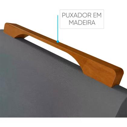 Imagem de Conjunto Sala de Jantar Mesa 4 Cadeiras Veludo Lisy Tampo C/Vidro 120x90 Mundial Móveis