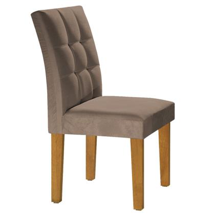 Imagem de Conjunto Sala de Jantar Mesa Classic Tampo de Vidro 4 Cadeiras Vitória