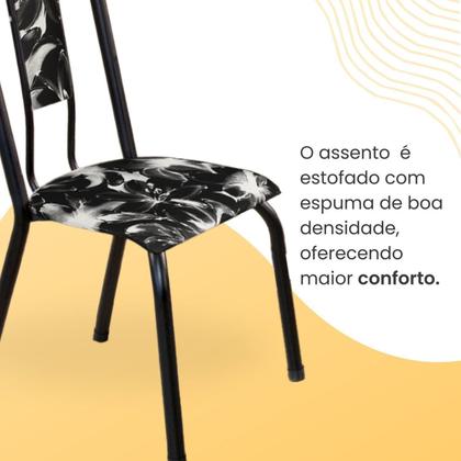 Imagem de Conjunto Sala de Jantar Mesa com 4 Cadeiras Fortaleza