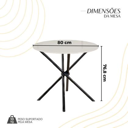 Imagem de Conjunto Sala de Jantar Mesa com 4 Cadeiras Fortaleza