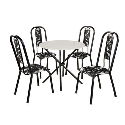 Imagem de Conjunto Sala de Jantar Mesa com 4 Cadeiras Fortaleza