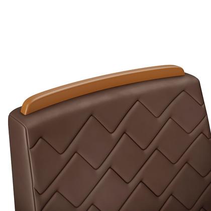 Imagem de Conjunto Sala de Jantar Mesa com 4 Cadeiras Tampo Curvo 160cm Kiara Freijó/Off White Lídia Veludo Moca - Dj Móveis