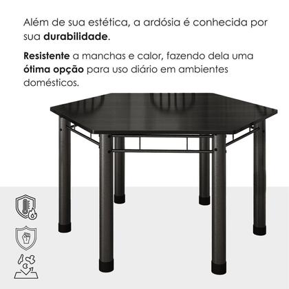 Imagem de Conjunto Sala de Jantar Mesa com 6 Cadeiras Natal