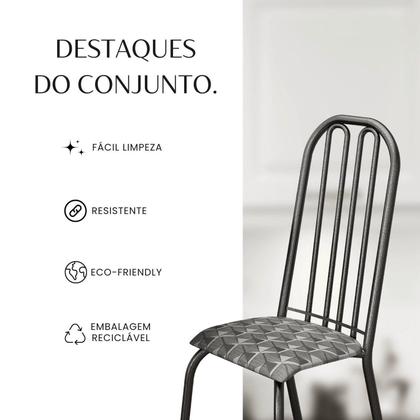 Imagem de Conjunto Sala de Jantar Mesa com 6 Cadeiras Natal