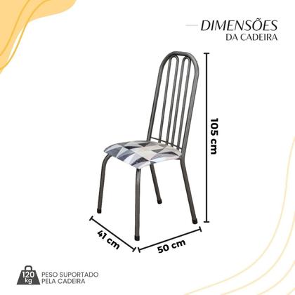 Imagem de Conjunto Sala de Jantar Mesa com 6 Cadeiras Natal