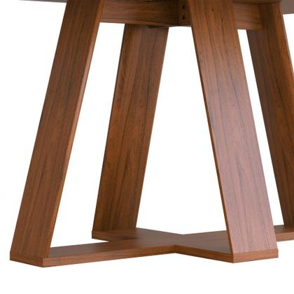 Imagem de Conjunto Sala de Jantar Mesa com 6 Cadeiras Tampo Curvo 160cm Kiara Freijó/Off White Lídia Veludo Kraft - Dj Móveis