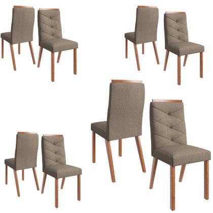 Imagem de Conjunto Sala de Jantar Mesa com 8 Cadeiras Ref 138/23 Móveis Zamarchi