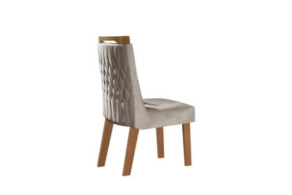 Conjunto Sala De Jantar Mesa Com Tampo De Vidro Safira 6 Cadeiras Atena - LJ Móveis Imagem de Conjunto Sala De Jantar Mesa Com Tampo De Vidro Safira 6 Cadeiras Atena