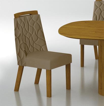 Imagem de Conjunto Sala de Jantar Mesa Com Vidro 180cm com 6 Cadeiras Pé Madeira Dacota