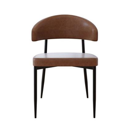 Imagem de Conjunto Sala de Jantar Mesa com Vidro Candian 4 Cadeiras Bless Marrom/Off White/Whiskey